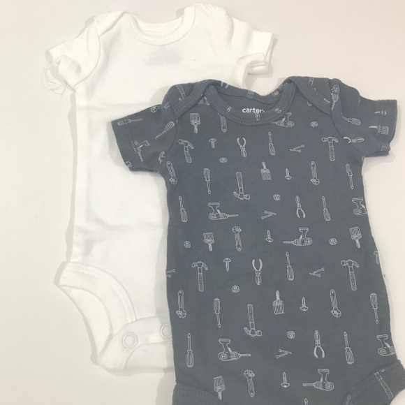 Carter’s Preemie Onesies Baby Boy Lot of 7 - Picture 2 of 5